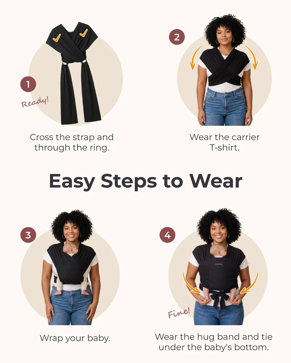 CuddleNest Baby Wrap Carrier