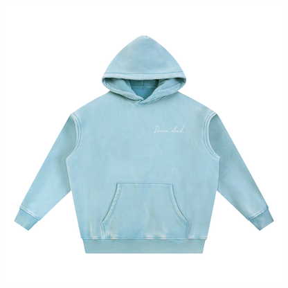 Snow Wash Fleece Oversize Hoodie