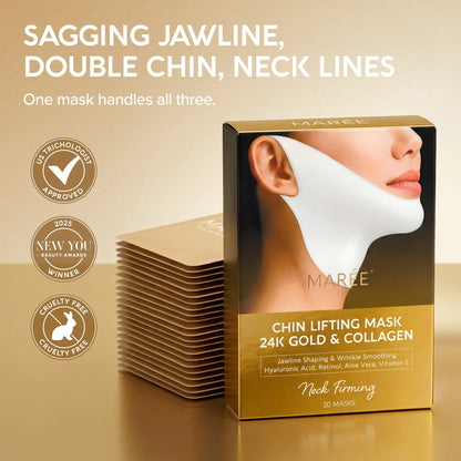 MARÉE Chin Lifting Mask, 24K Gold & Collagen