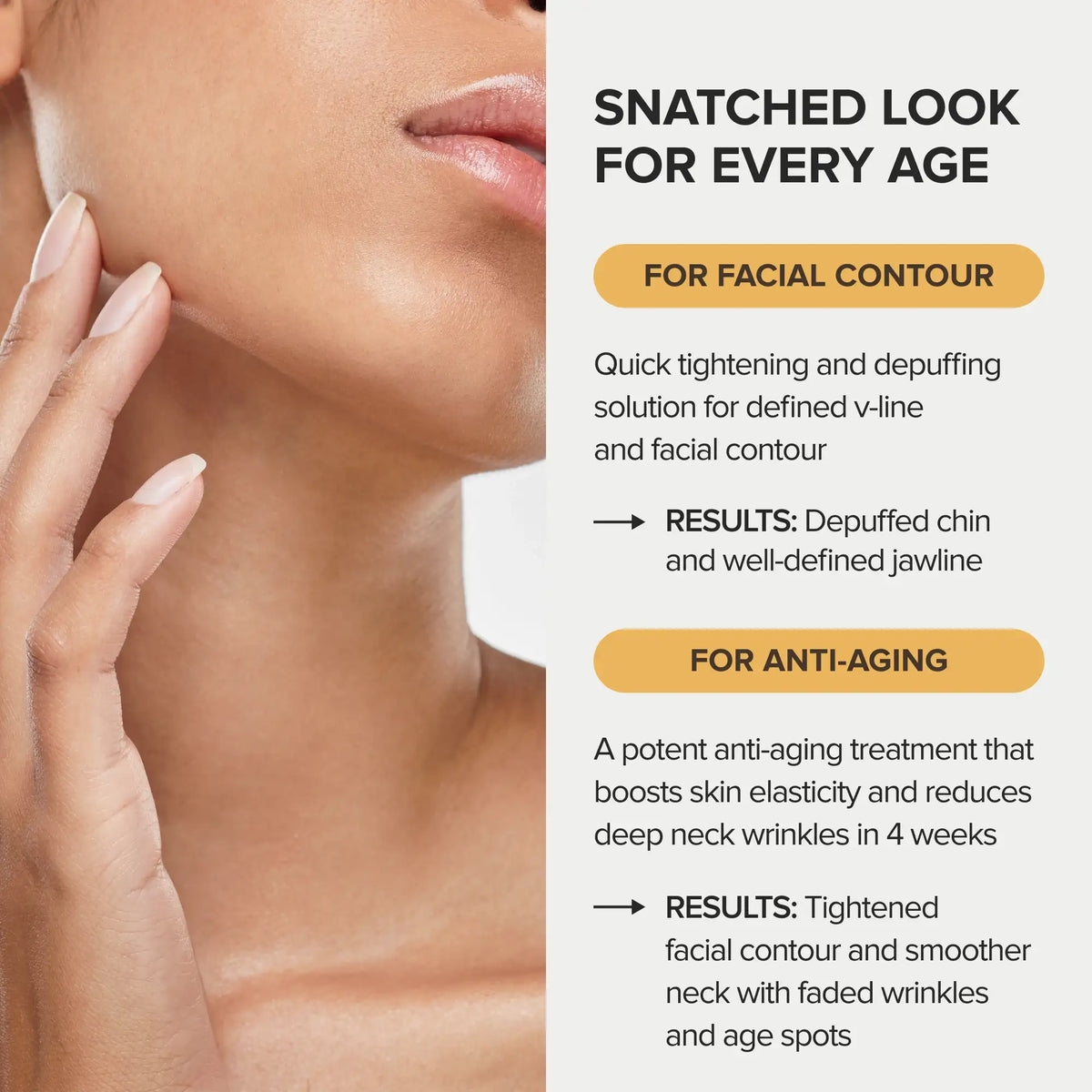 MARÉE Chin Lifting Mask, 24K Gold & Collagen
